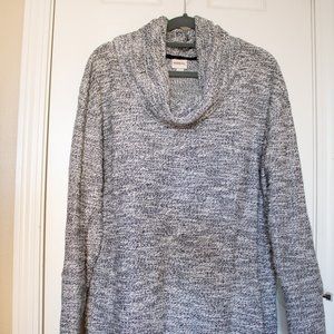 Merona Marbled Gray Cowl-Neck Sweater